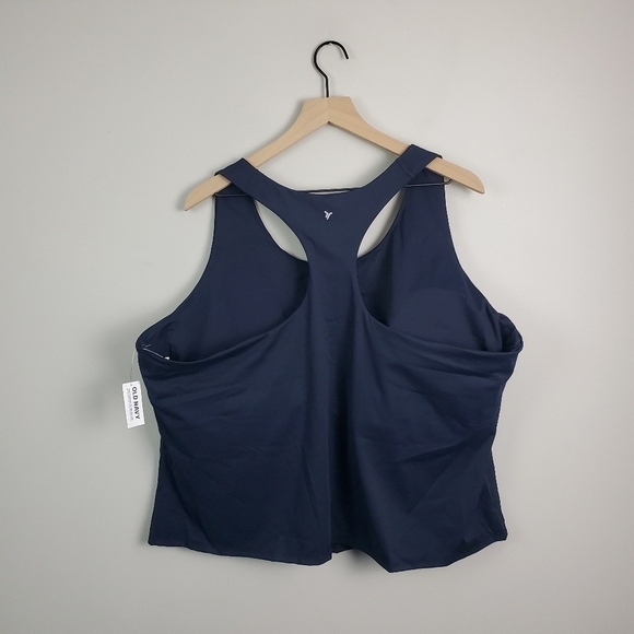 Old Navy Active Navy PowerSoft Crop Tank Top Longline Bra 4x BNWT - Picture 8 of 9